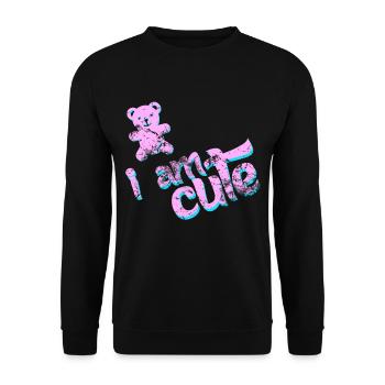 Bear Grizzly Brown Bear Polar Bear Big Bear Animal - Unisex Sweatshirt - black - Front - Alina (178cm) & Michal (187cm)