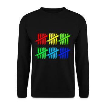 30 Geburtstag - Unisex Pullover - Schwarz - Vorne - Alina (178cm) & Michal (187cm)