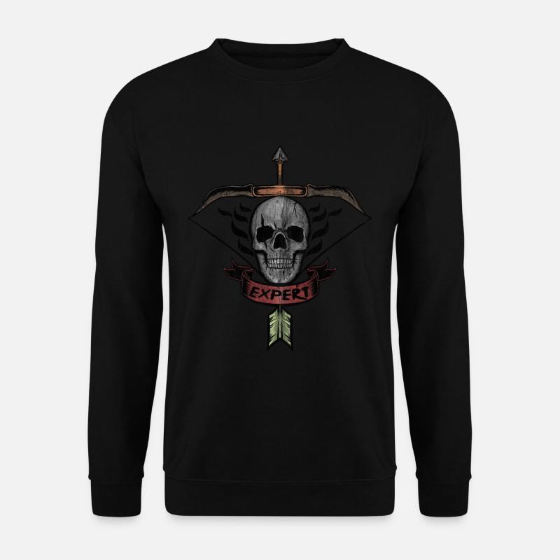 Pfeil und Bogenschiessen Armbrust Geschenk - Unisex Pullover - Schwarz