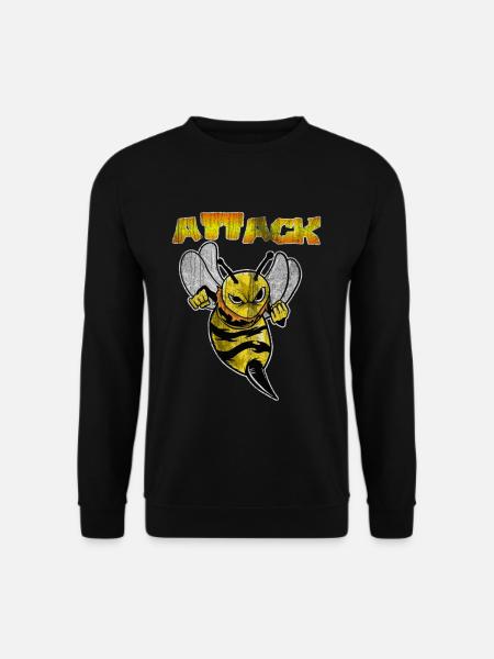 Bienen Honig Imker Bienenvolk Honigwabe Geschenk - Unisex Pullover - Schwarz