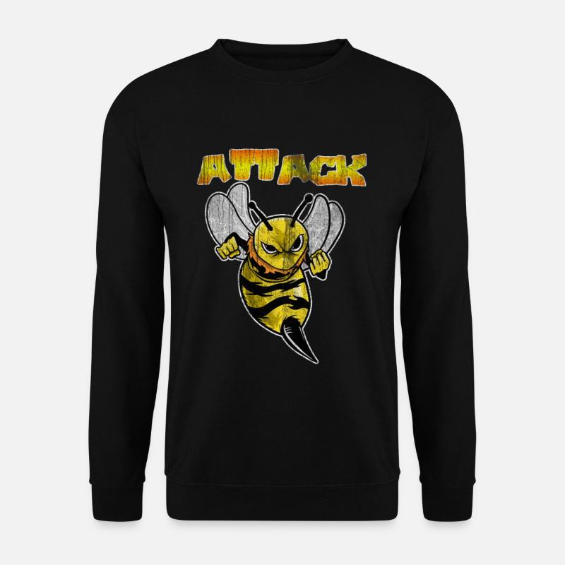Bienen Honig Imker Bienenvolk Honigwabe Geschenk - Unisex Pullover - Schwarz
