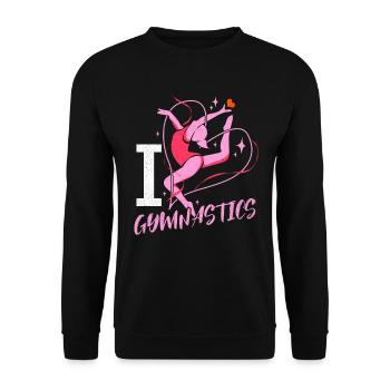 Gymnastics - Unisex Sweatshirt - black - Front - Alina (178cm) & Michal (187cm)