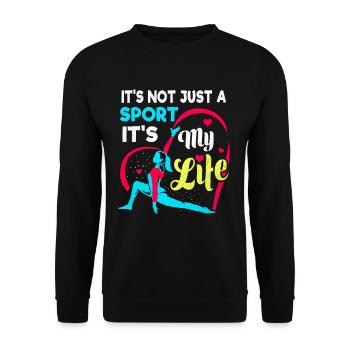 Gymnastik - Unisex Pullover - Schwarz - Vorne - Alina (178cm) & Michal (187cm)