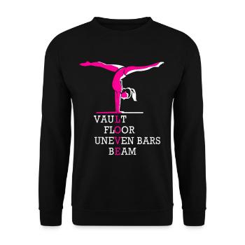 Gymnastique - Sweat-shirt Unisexe - noir - Devant - Alina (178cm) & Michal (187cm)