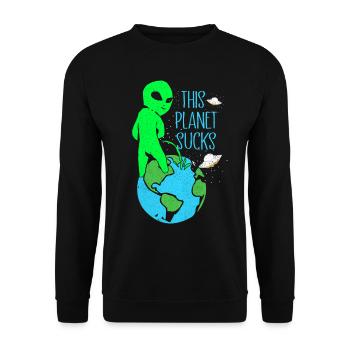 Aliens - Sweat-shirt Unisexe - noir - Devant - Alina (178cm) & Michal (187cm)