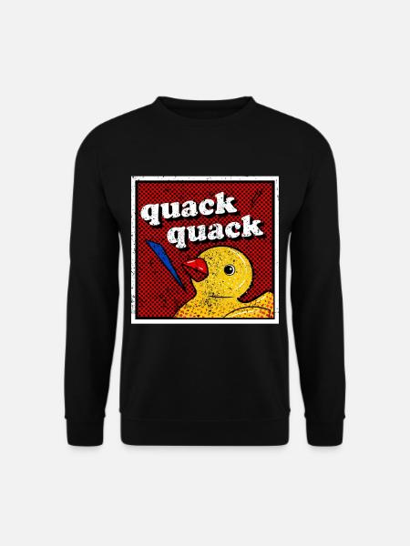 Ente Teich Enten schwimmen auf dem See - Unisex Pullover - Schwarz
