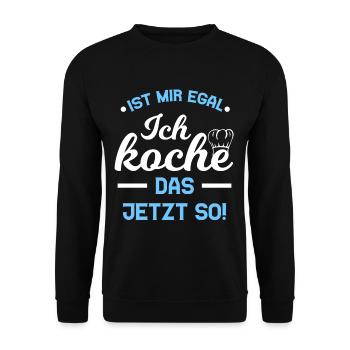 Ça ne me dérange pas de cuisiner le dire maintenant - Sweat-shirt Unisexe - noir - Devant - Alina (178cm) & Michal (187cm)