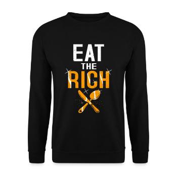 Communism - Unisex Sweatshirt - black - Front - Alina (178cm) & Michal (187cm)
