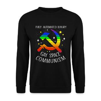 Communism - Unisex Sweatshirt - black - Front - Alina (178cm) & Michal (187cm)
