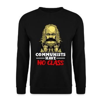 Communism - Unisex Sweatshirt - black - Front - Alina (178cm) & Michal (187cm)