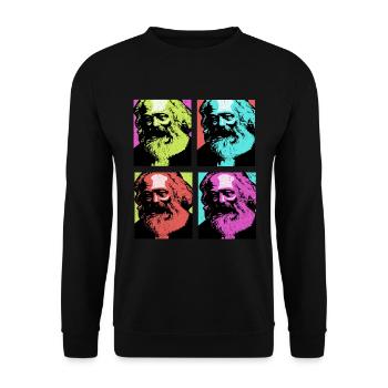 Kommunismus - Unisex Pullover - Schwarz - Vorne - Alina (178cm) & Michal (187cm)