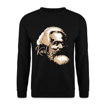 Communism Lenin Marx Class Struggle Social - Unisex Sweatshirt - black - Front - Alina (178cm) & Michal (187cm)