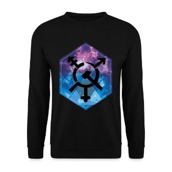 Communism Lenin Marx Class Struggle Social - Unisex Sweatshirt - black - Front - Alina (178cm) & Michal (187cm)