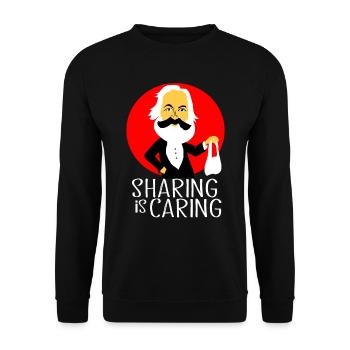 Communism Lenin Marx Class Struggle Social - Unisex Sweatshirt - black - Front - Alina (178cm) & Michal (187cm)