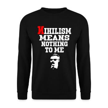 Communism Lenin Marx Class Struggle Social - Unisex Sweatshirt - black - Front - Alina (178cm) & Michal (187cm)