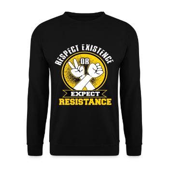 Communism Lenin Marx Class Struggle Social - Unisex Sweatshirt - black - Front - Alina (178cm) & Michal (187cm)