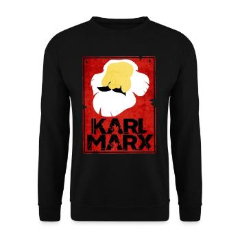 Communism Lenin Marx Class Struggle Social - Unisex Sweatshirt - black - Front - Alina (178cm) & Michal (187cm)