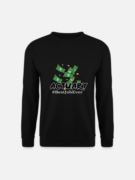 Aktuar Zahlen Finanzen Versicherung Geschenk - Unisex Pullover - Schwarz