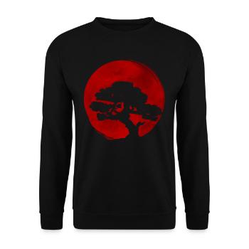 Bonsai Baum Pflanzen Japan Baumschnitt Geschenk - Unisex Pullover - Schwarz - Vorne - Alina (178cm) & Michal (187cm)