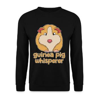 Cobaye animal de compagnie chuchoteur amour cadeau - Sweat-shirt Unisexe - noir - Devant - Alina (178cm) & Michal (187cm)