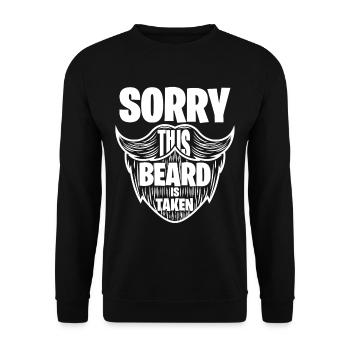 Cadeau barbe barbe barbe porteur barbu - Sweat-shirt Unisexe - noir - Devant - Alina (178cm) & Michal (187cm)