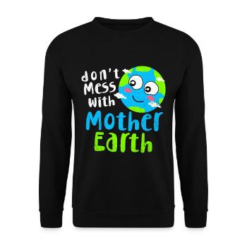 Jour de la Terre - Sweat-shirt Unisexe - noir - Devant - Alina (178cm) & Michal (187cm)