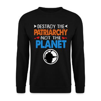 Jour de la Terre - Sweat-shirt Unisexe - noir - Devant - Alina (178cm) & Michal (187cm)