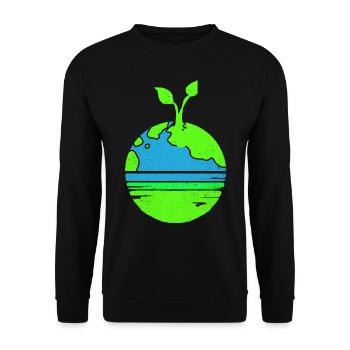 Jour de la Terre - Sweat-shirt Unisexe - noir - Devant - Alina (178cm) & Michal (187cm)