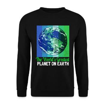 Jour de la Terre - Sweat-shirt Unisexe - noir - Devant - Alina (178cm) & Michal (187cm)