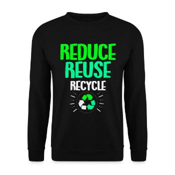 Jour de la Terre - Sweat-shirt Unisexe - noir - Devant - Alina (178cm) & Michal (187cm)