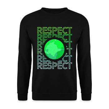 Jour de la Terre - Sweat-shirt Unisexe - noir - Devant - Alina (178cm) & Michal (187cm)