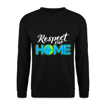 Jour de la Terre - Sweat-shirt Unisexe - noir - Devant - Alina (178cm) & Michal (187cm)