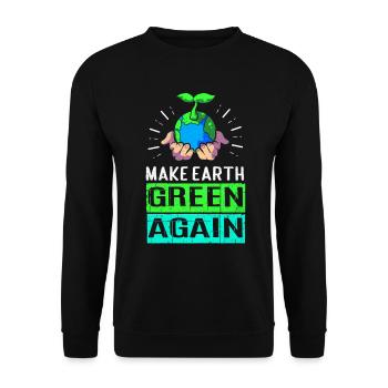 Jour de la Terre - Sweat-shirt Unisexe - noir - Devant - Alina (178cm) & Michal (187cm)