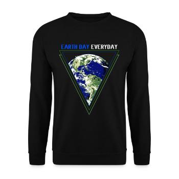 Changement climatique Earth Day Protection de l’environnement Bio Terre - Sweat-shirt Unisexe - noir - Devant - Alina (178cm) & Michal (187cm)