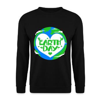 Changement climatique Earth Day Protection de l’environnement Bio Terre - Sweat-shirt Unisexe - noir - Devant - Alina (178cm) & Michal (187cm)
