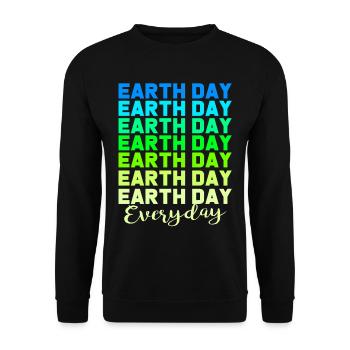 Changement climatique Earth Day Protection de l’environnement Bio Terre - Sweat-shirt Unisexe - noir - Devant - Alina (178cm) & Michal (187cm)