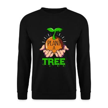 Changement climatique Earth Day Protection de l’environnement Bio Terre - Sweat-shirt Unisexe - noir - Devant - Alina (178cm) & Michal (187cm)