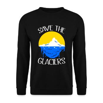 Changement climatique Earth Day Protection de l’environnement Bio Terre - Sweat-shirt Unisexe - noir - Devant - Alina (178cm) & Michal (187cm)