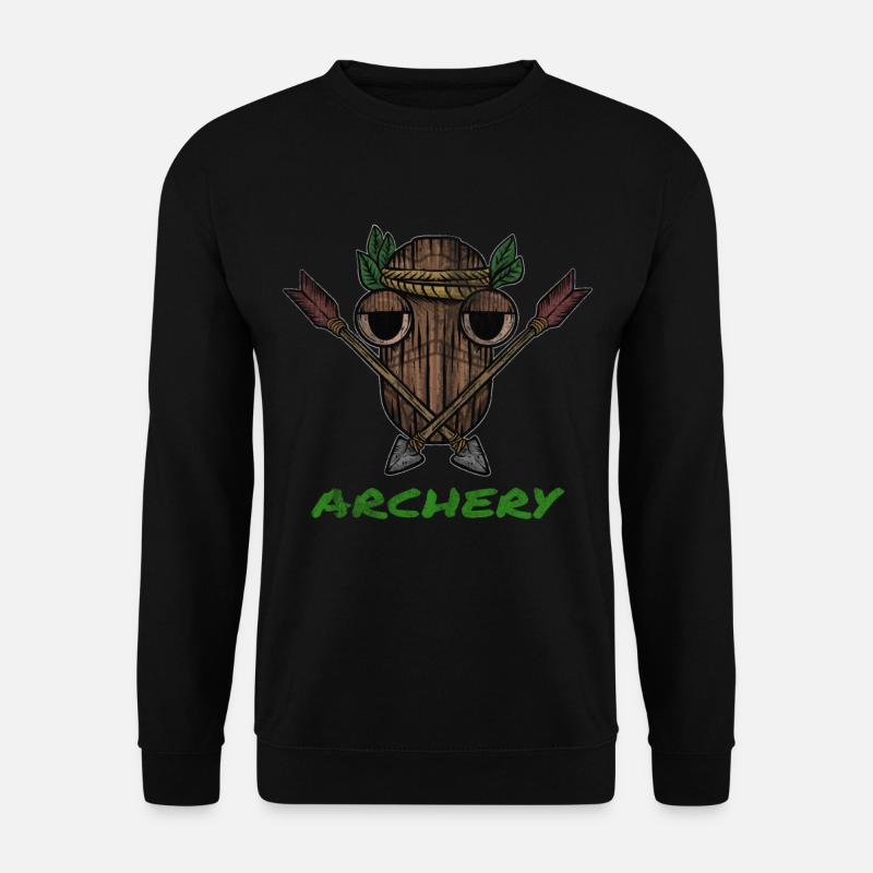 Pfeil und Bogenschiessen Armbrust Geschenk - Unisex Pullover - Schwarz