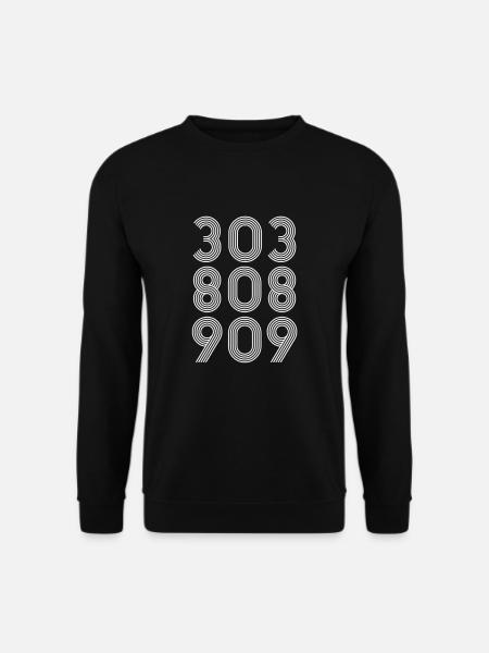 303 808 909 | Rave Party Music DJ Gift - Unisex Sweatshirt - black