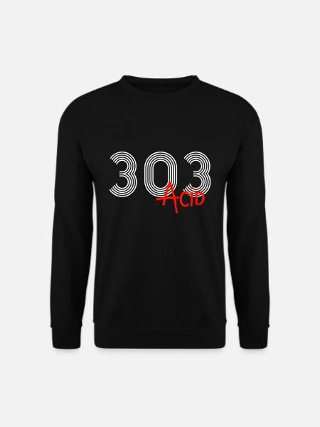 303 Acid | Techno Rave Party Musik DJ Geschenk - Unisex Pullover - Schwarz