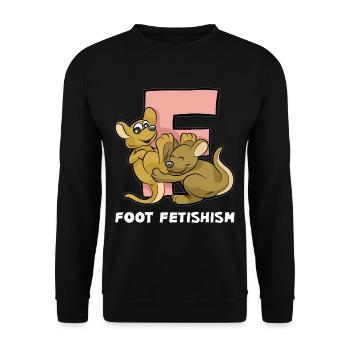 FOOT FETISH Fuß Fetisch Füße Worship footjob - Unisex Pullover - Schwarz - Vorne - Alina (178cm) & Michal (187cm)