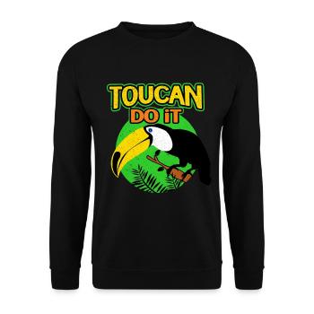 Tukan - Sweat-shirt Unisexe - noir - Devant - Alina (178cm) & Michal (187cm)