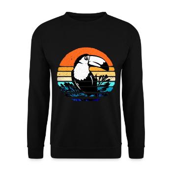 Tukan - Sweat-shirt Unisexe - noir - Devant - Alina (178cm) & Michal (187cm)