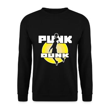 Joueur de basketball Sport Dunk - Sweat-shirt Unisexe - noir - Devant - Alina (178cm) & Michal (187cm)
