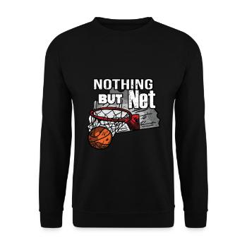 Basketball Spieler Sport - Unisex Pullover - Schwarz - Vorne - Alina (178cm) & Michal (187cm)