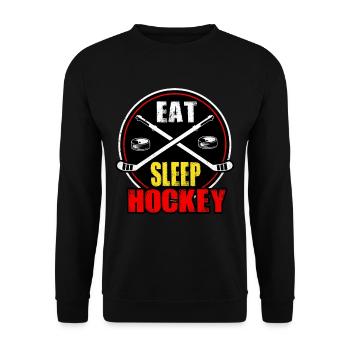 Ice hockey - Unisex Sweatshirt - black - Front - Alina (178cm) & Michal (187cm)