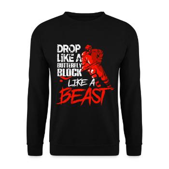 Ice hockey - Unisex Sweatshirt - black - Front - Alina (178cm) & Michal (187cm)