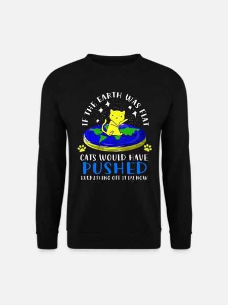 Flat Earth - Unisex Sweatshirt - black