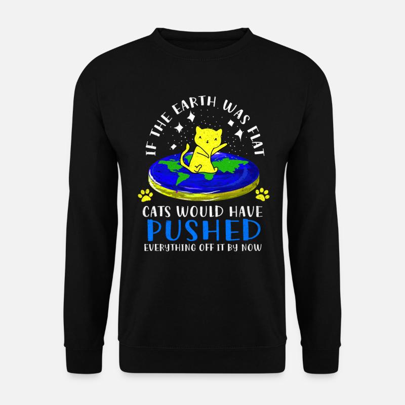 Flat Earth - Sweat-shirt Unisexe - noir